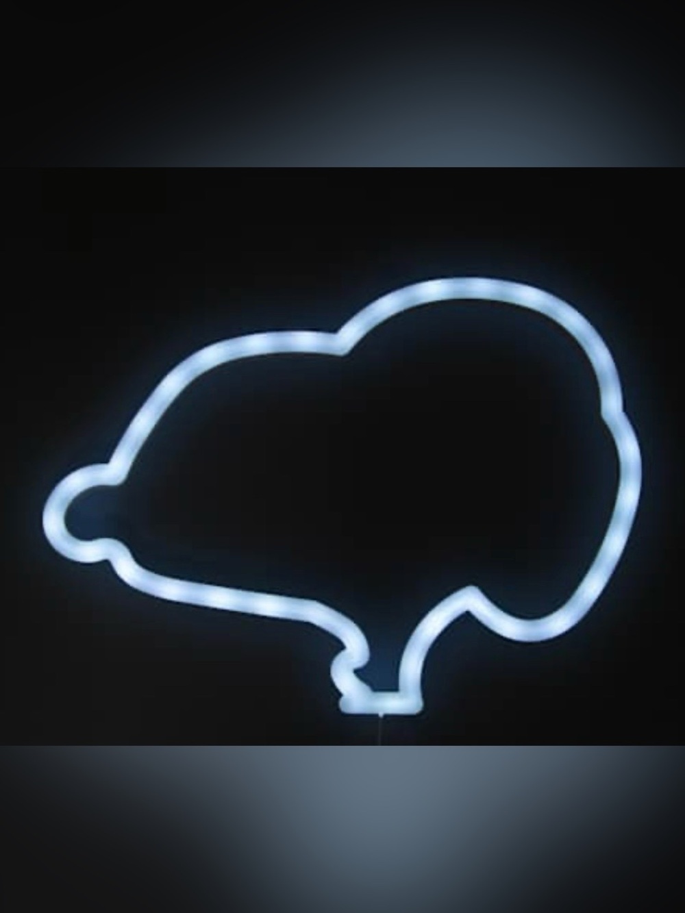 Snoopy Peanuts White Neon Wall Art - New in Box